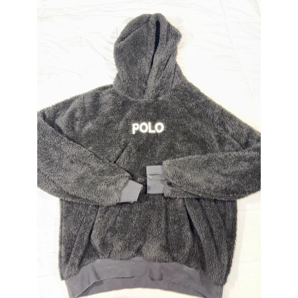 Polo Ralph Lauren Pile Fleece Hoodie Sz Med